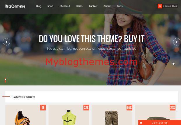 Commerce Store Blogger Template