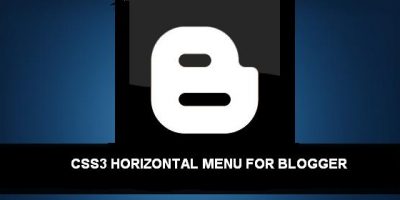 Blogger Horizontal CSS Menu